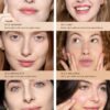 en række billeder, der viser forskellige typer makeup.